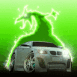 BMW M3 tun�e et dragon vert