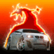 BMW M3 tun�e et dragon rouge