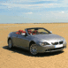 BMW cabriolet dans le d�sert