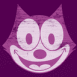 F�lix le Chat violet d�lav�