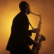 Saxophoniste en action