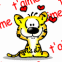 Tigre mignon "Je t'aime"