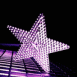 Etoile strass violet
