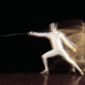 Escrimeur et flou de mouvement