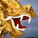 Dragon chinois plaqu� or