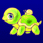Mignonne petite tortue fluo