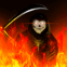 La faucheuse dans les flammes