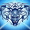 Masque tribal acier