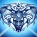Masque tribal acier