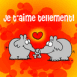 El�phants mignons: "Je t'aime tellement!"