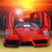 Ferrari Enzo sous un coucher de soleil