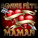"Bonne f�te maman" double coeur