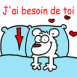 Chien "J'ai besoin de toi"