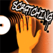 "Scratching" DJ en pleine action