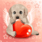 Chiot ail� remue sa truffe