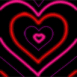 Coeurs n�on � l'infini!