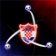 Logo Croatie: 3 ballons volants