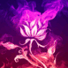 Rose enflammée multicolore