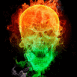 Cr�ne n�on multicolore