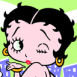 Betty Boop charmeuse