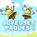 Les cloches vous souhaitent de "Joyeuses pâques!"