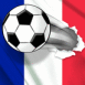Foot: Ballon transper�ant le drapeau fran�ais