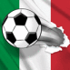 Foot: Ballon transper�ant le drapeau italien