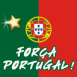 Foot: Drapeau "For�a Portugal!"