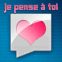 Ic�ne "je pense � toi"