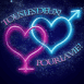 Coeurs homme/femme "Tous les deux pour la vie!"