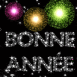 Bonne année en feu d'artifice