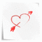 coeur dessin� au marqueur
