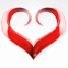 coeur stylis� en m�tal