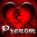 Tatouage dragon dans un coeur