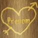 Gravez votre pr�nom dans le bois!