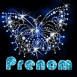 Papillon de perles scintillant