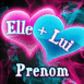 Coeurs "Elle+Lui" entourés de fumée