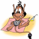 Hugo: Il fait bronzette!