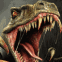 T-Rex attaquant l'écran