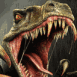 T-Rex attaquant l'�cran