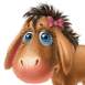 Bébé poney mignon
