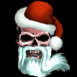 Tête de mort Père Noël