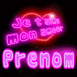 N�on clignotant "Je t'aime mon amour"