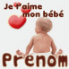 B�b� vu de dos "Je t'aime mon b�b�"
