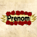 Pr�nom entour� de roses