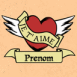 Coeur vintage "Je t'aime"