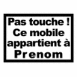 "Ce mobile appartient à"