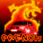 Renault M�gane Sport devant un dragon enflamm�