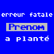 Erreur fatale