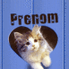 Chaton sortant d'un coeur
